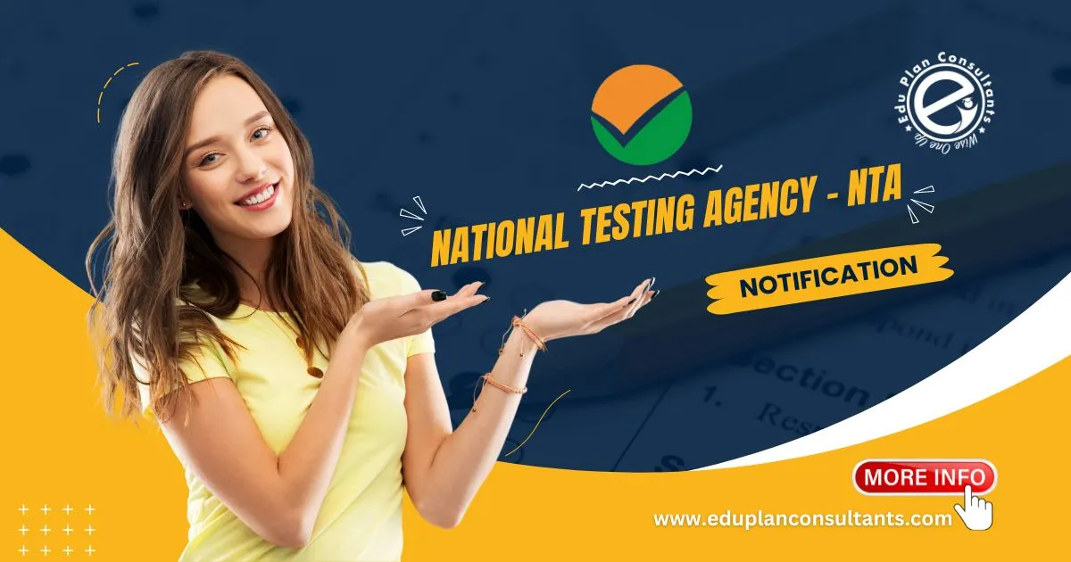 Edu Plan Consultants - NTA releases JEE Main 2024  intimation notice
