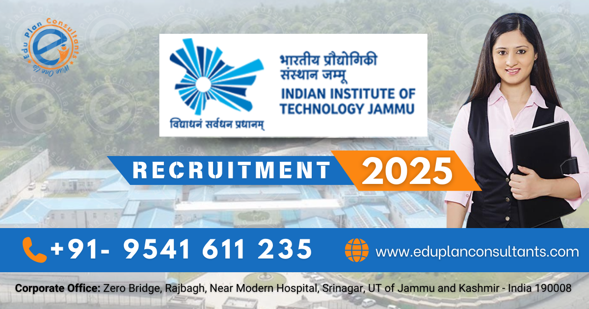 Edu Plan Consultants - IIT Jammu Recruitment 2025