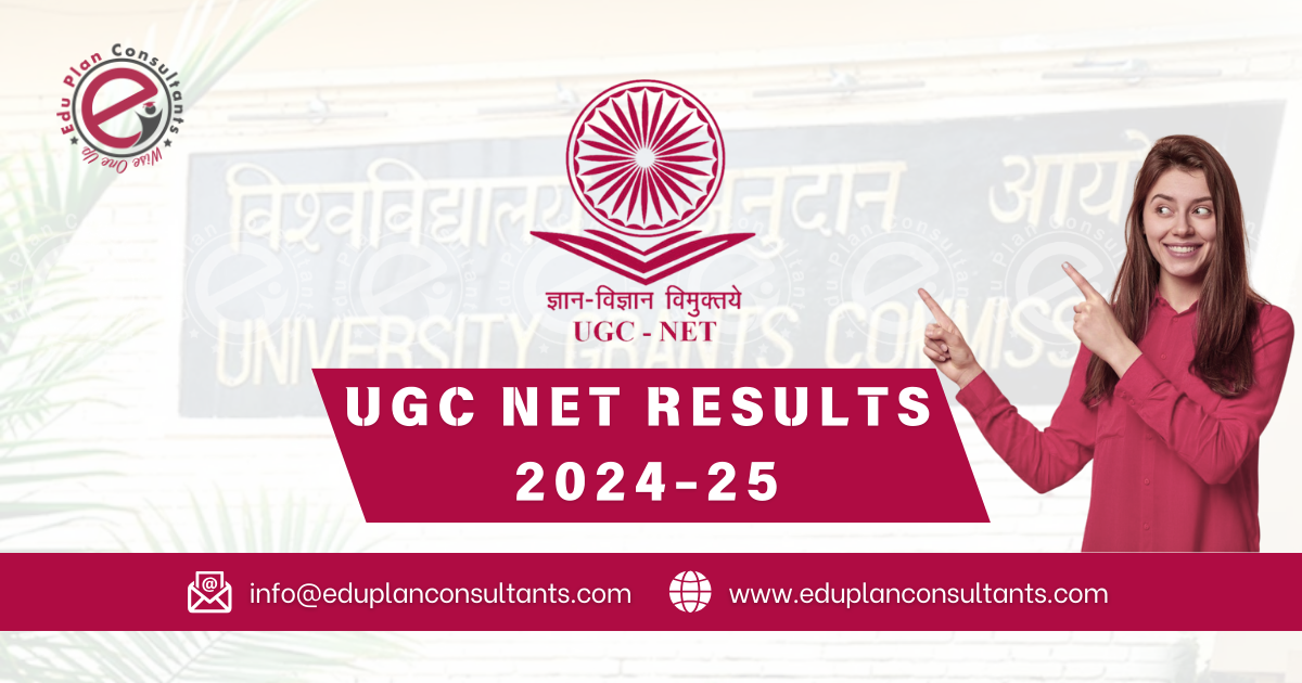Edu Plan Consultants - UGC NET Results December 2024 Announced