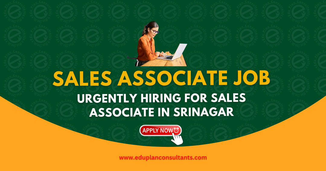 Edu Plan Consultants-Sales Associate Job in Srinagar | Premium Kids Store Hiring at Minylo Kids
