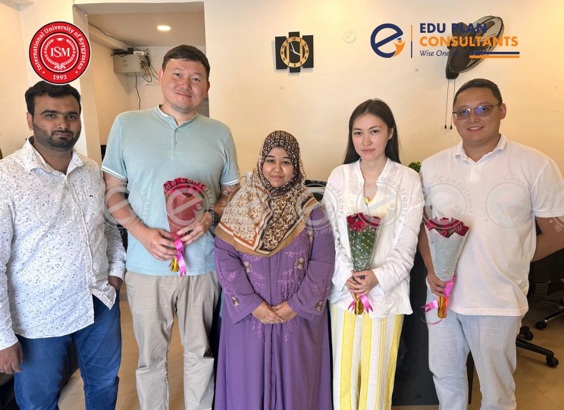 Honored to welcome the delegation from the International University of Kyrgyzstan to the Edu Plan Consultants office for strategic discussions.