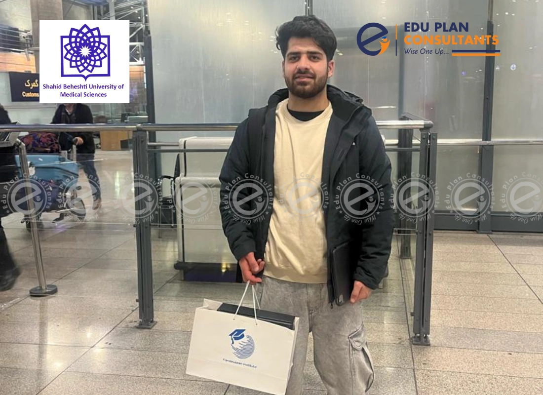 Our brilliant student from Edu Plan Consultants is off to Shahid Beheshti University of Medical Sciences to start their MBBS journey.