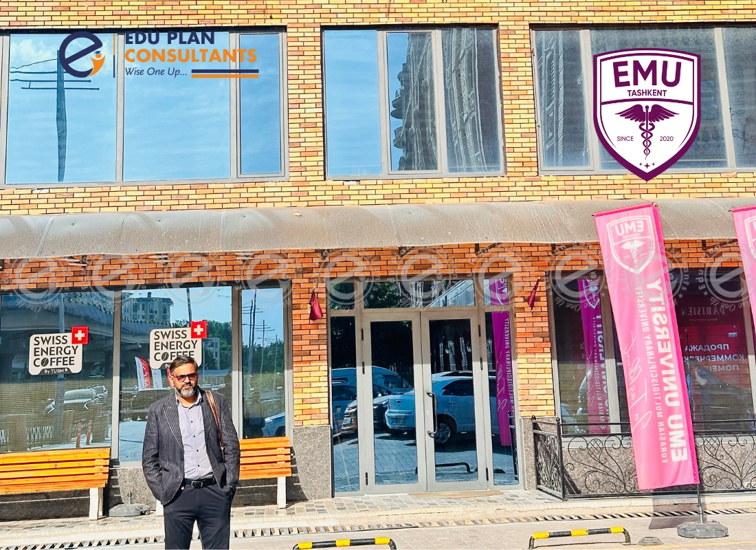 Touring the vibrant campus of Eurasian Multidisciplinary University in Tashkent with Edu Plan Consultants