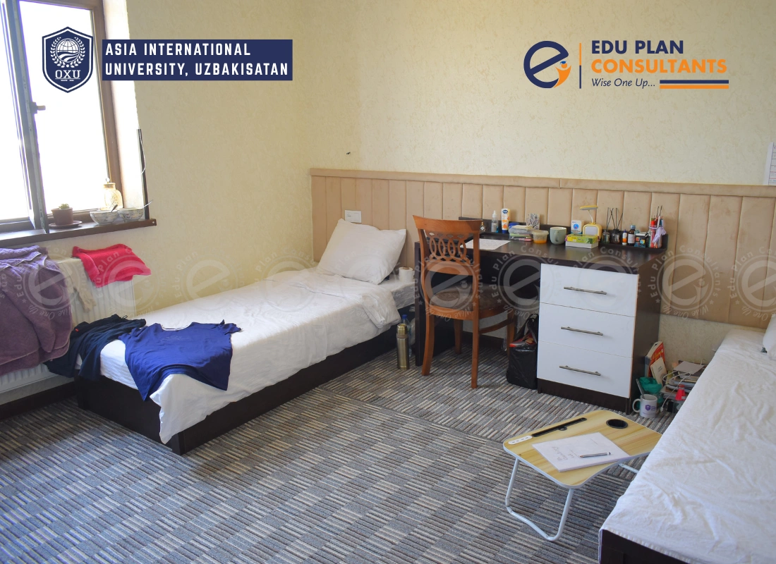 Clean space, clear mind. Loving the peaceful vibes of hostel at Asia International University.