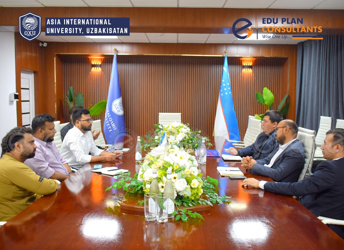 Faculty of Asia International University, Bukhara, Uzbekistan in strategic talks with the EDU PLAN Consultants team.