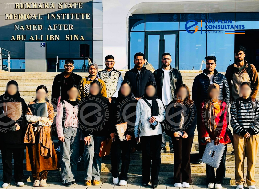 Edu Plan Consultants students at Bukhara State Medical University, Uzbekistan .